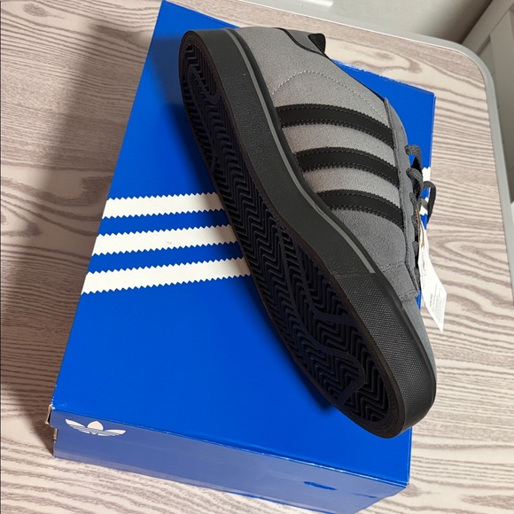 adidas Campus Grey and Black Suede Sneakers - Picture 3 of 4